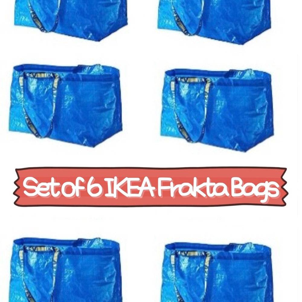 Ikea Frakta bags, 6 count